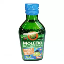 Рыбий жир Меллер Moller omega 3 (Mollers) р-р с фруктовым вкусом Европа 250мл